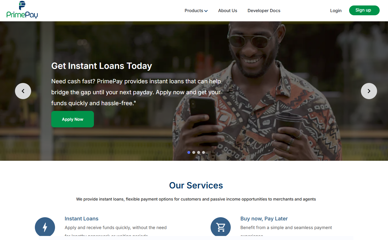 PrimePay Project Showcase